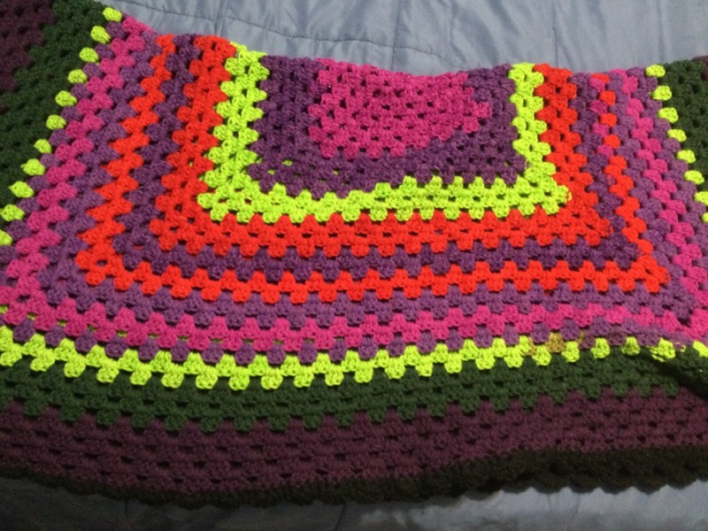 afghan blanket handmade new