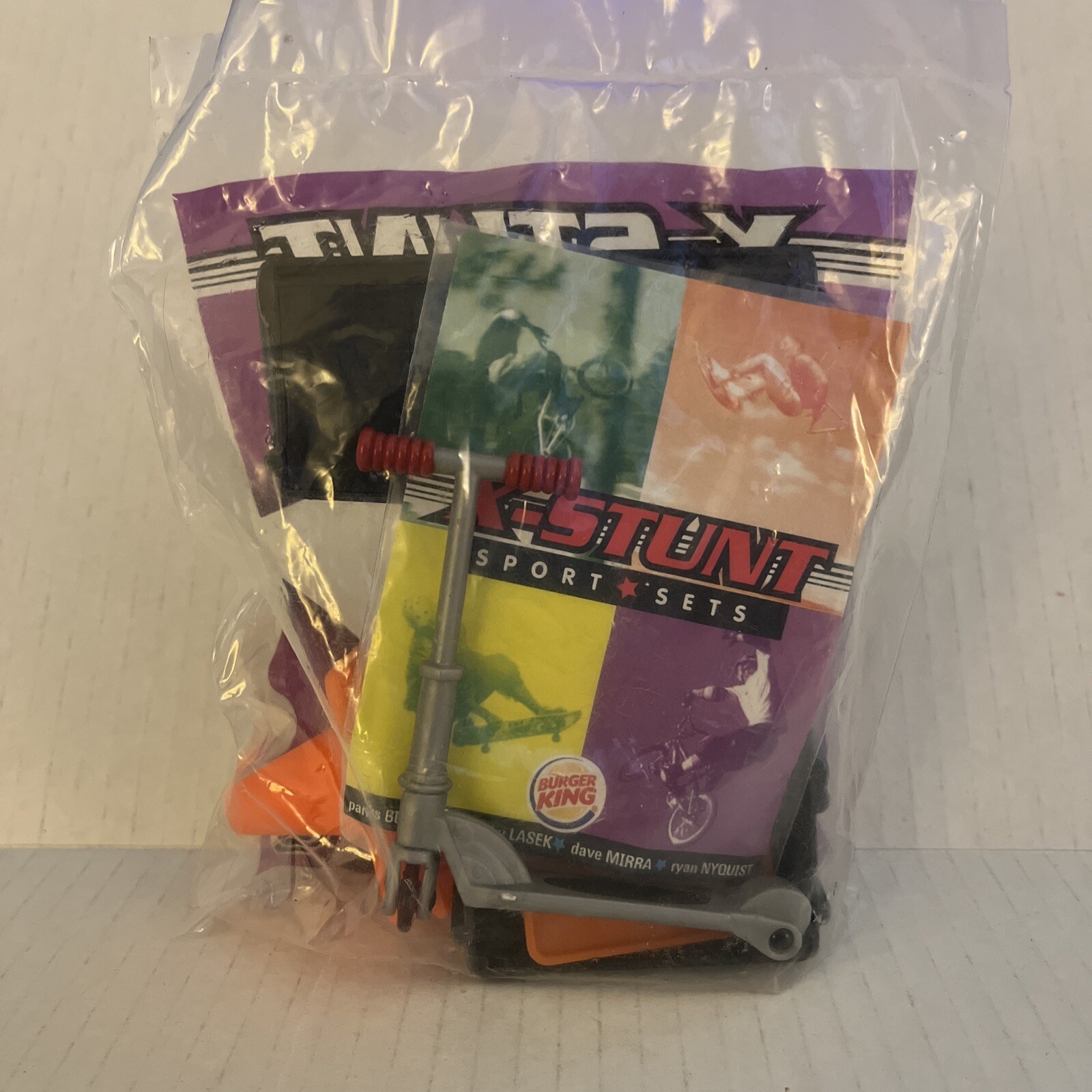 2001 X-Stunt Burger King Kid's Meal Toy - Spinning Scooter Slalom #5