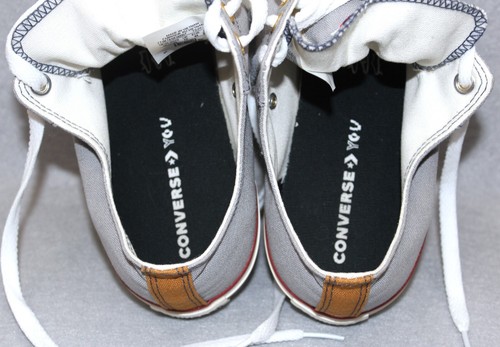 Camiseta baja Converse Chuck Taylor All Star gris hombre 10 mujer 12 diseño personalizado - Imagen 7 de 8