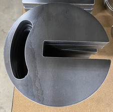 3/4" Steel Canopy Tent Weight - 8 inch Round - 8 lb each - Set Of 4