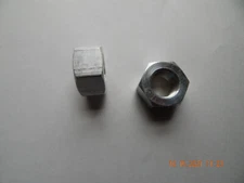 ALUMINUM FINISHED HEX NUTS. 1"-8  2 PCS. NEW