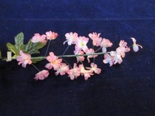 Vintage Millinery Flower 1" Blooms 20 on Stem Pink Y73
