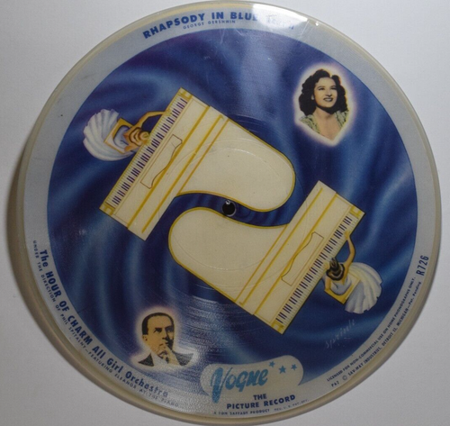 78 RPM VOGUE PICTURE DISC R726 BLUE SKIES RHAPSODY IN BLUE HOUR OF CHARM RECORD - Picture 2 of 24