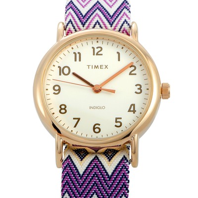 timex weekender gold