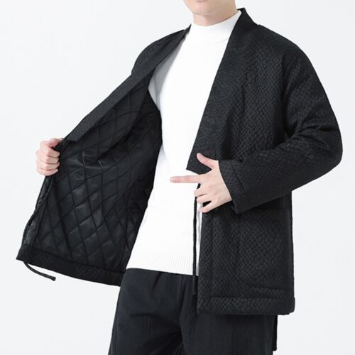 Cardigan imbottito casual da uomo Jacquard Hanfu Oversize da uomo casual - Foto 15 di 18