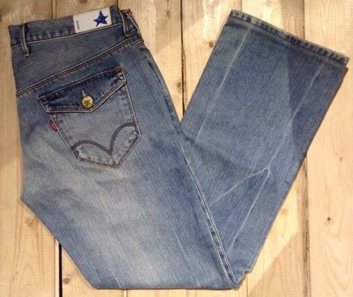 Levi's Blue Star Straight Cut Denim Jeans W34 L32. Ref 100229 | eBay