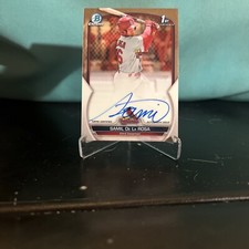 2023 Topps Bowman Chrome Samil De La Rosa 1st Bowman On Card Auto No. CPA-SD