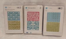 NEW LifeStyle Crafts QUICKUTZ Embossing Folders TILE, FLORAL, BIRDS OF A FEATHER