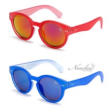 Key hole Style Dapper Fashion Circular Rounded Sunglasses Black Tortoise Vintage