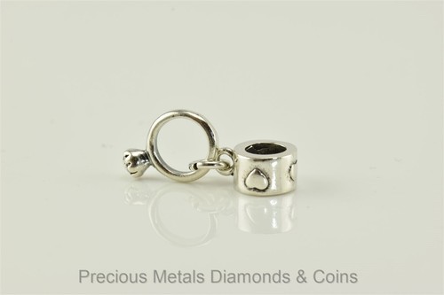 Charmed Memories Sterling Silver Solitaire Engagement Ring Slider 925 Charm - Picture 3 of 4