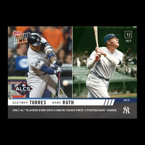 2019 Topps Now 1008 Gleyber Torres / Babe Ruth