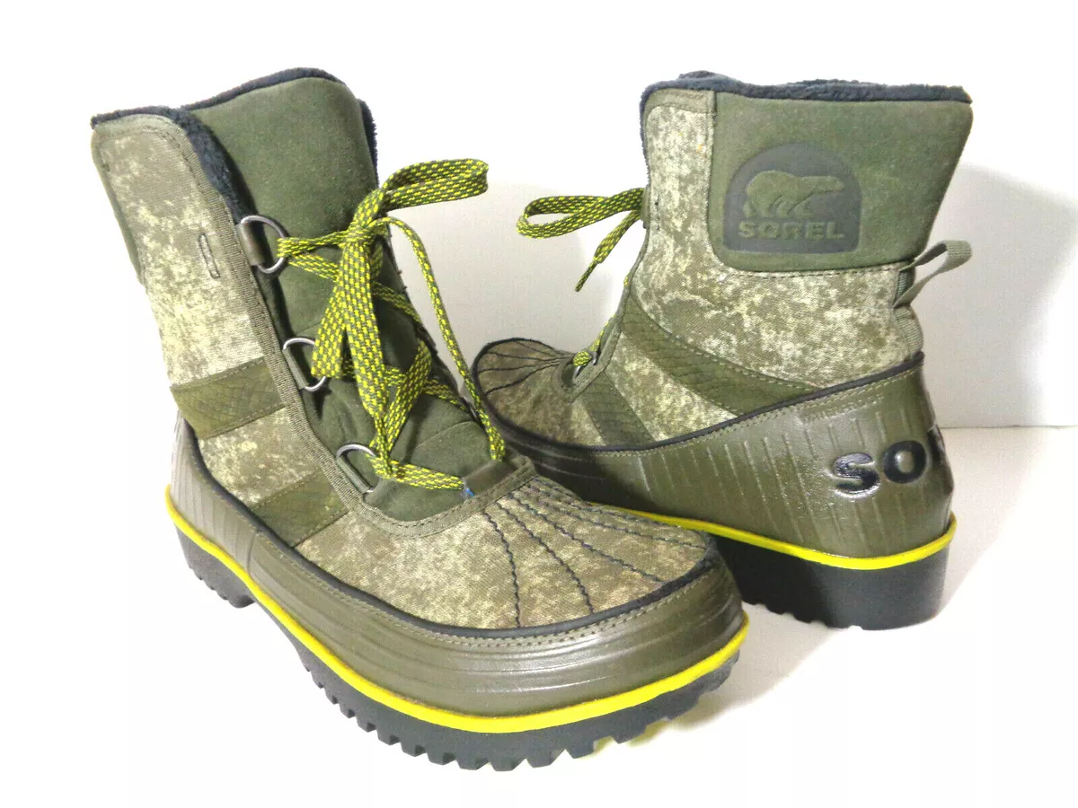 Green sorel best sale boots
