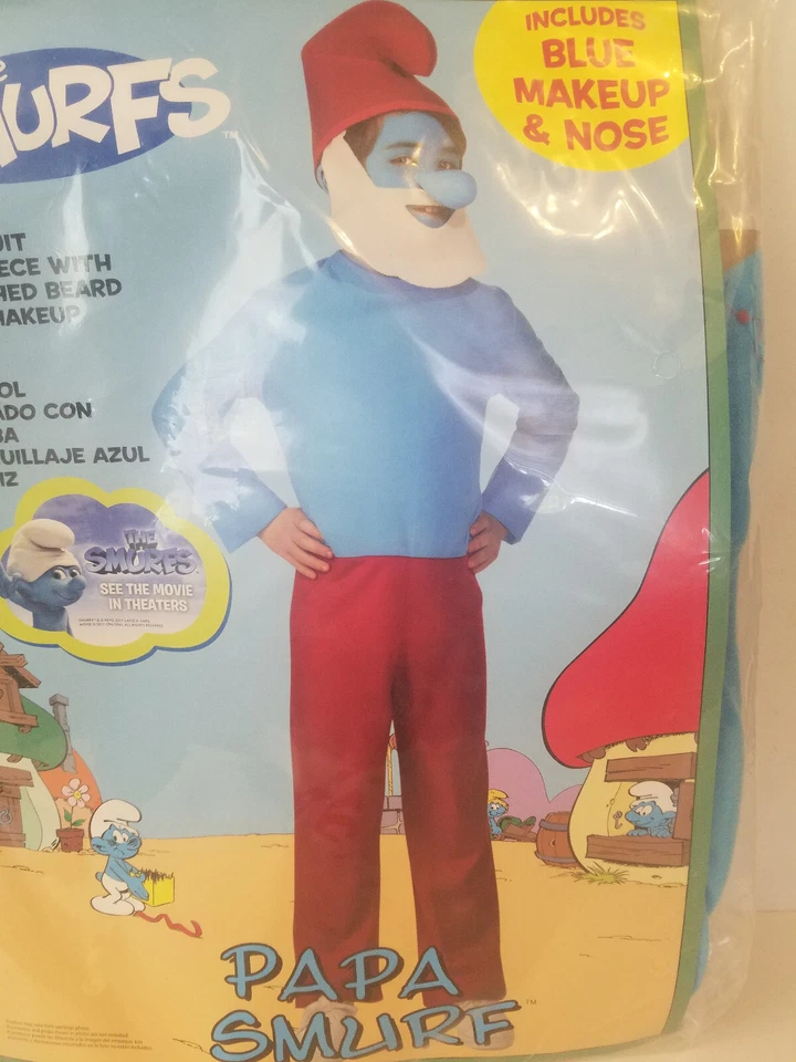 Disfraz de Los Pitufos PAPÁ PITUFO Niño Talla Pequeña 6 Foto 2 de 3