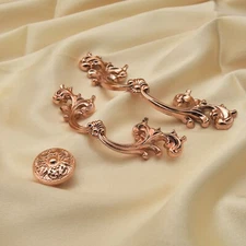 MFYS Rose Gold Chic Dresser Drawer Pulls Handles Kitchen Cabinet Pull Handle