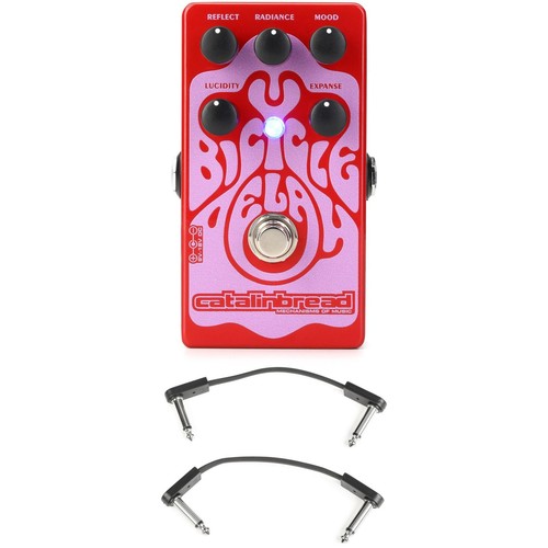 Catalinbread Bicycle Delay Pedal with EBS Patch Cables