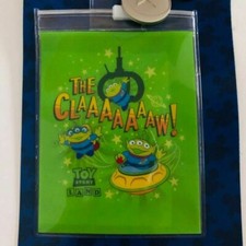 New Disney Parks Toy Story Land Pin Lanyard Pouch"The Claw"Green Aliens W/ Charm