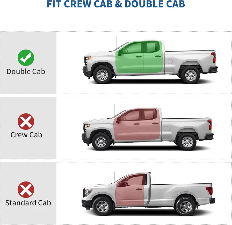 UnderSeat Storage Box for 2014-18 Silverado Sierra 1500 2500HD/3500HD Double Cab Foto 3 de 4