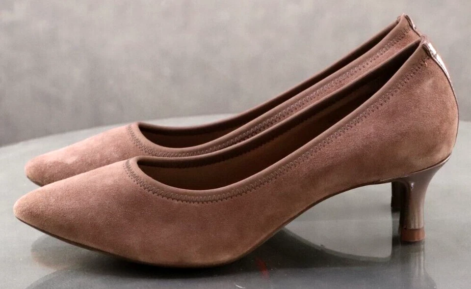 Rockport Total Motion Women's Comfort Pumps Shoes Size 5.5 Suede Brown CH3458 - Image 2 of 4