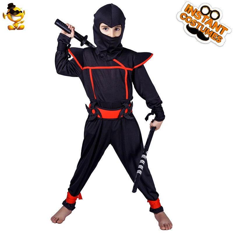 Cosplay para niños Disfraz de ninja genial Traje de cosplay ninja para niños para fiesta Foto 3 de 4