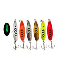 3pcs 6.5g 5cm Fishing Spoons Metal Lures CastingHard Fishing Lures Treble Hooks