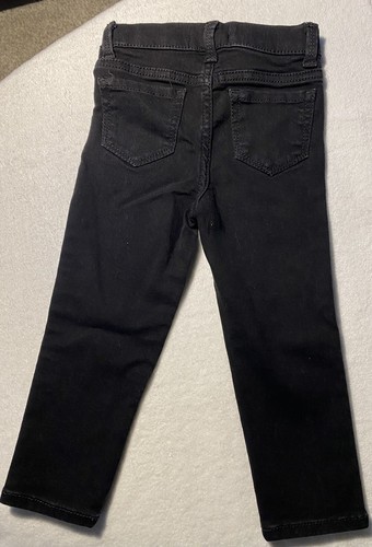 JORDACHE Girls Black Jeggings Stretchy Leopard Side Stripes size 3T - Picture 7 of 8