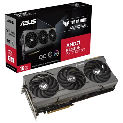 ASUS Radeon RX 7800 XT TUF Gaming OC 16 GB GDDR6 Graphics Card