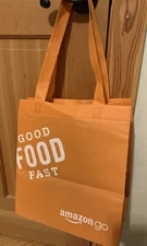 Amazon Go Shopping Tote Bag - Orange reuseable