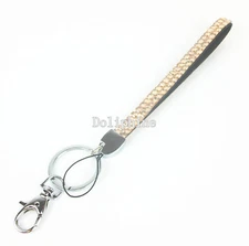 Discount Sale Rhinestone Bling Key chain Key fob Wristlet Free & Fast shipping 