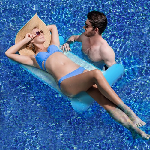 Wasserliege Luftmatratze Wassersessel Schwimmen Aqua Lounge Sessel Lounge Pool - Bild 8 von 18