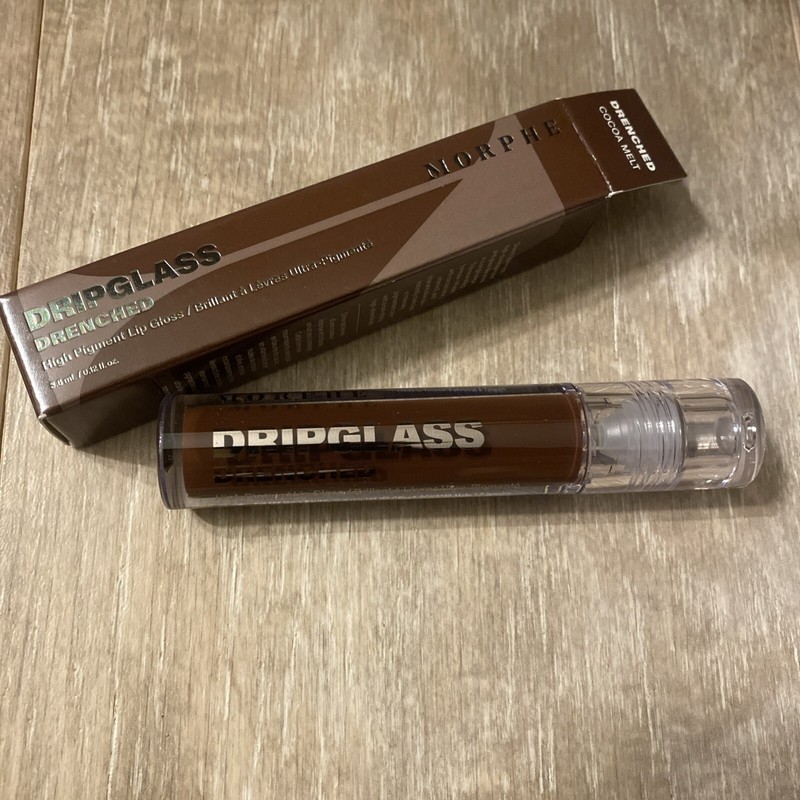 Morphe DripGlass Drenched Lip Gloss Cocoa Melt .12 oz/3.8 mL NEW Sephora Makeup