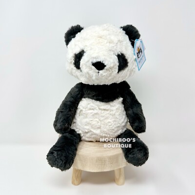 Jellycat TUFFET PANDA Soft Plush Toy NWT RARE Wild Animal LOVEY