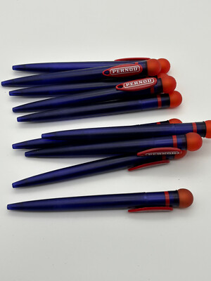 10x Pernod Kugelschreiber Stift ORANGE