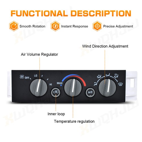 For Chevy GMC C1500-C3500 K1500-K3500 Truck A/C Heater Climate Control Switch - Picture 2 of 17