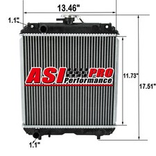 Aluminum Core Radiator Fit Kubota Tractor Core size Core Size 13.46"W x 11.73"H
