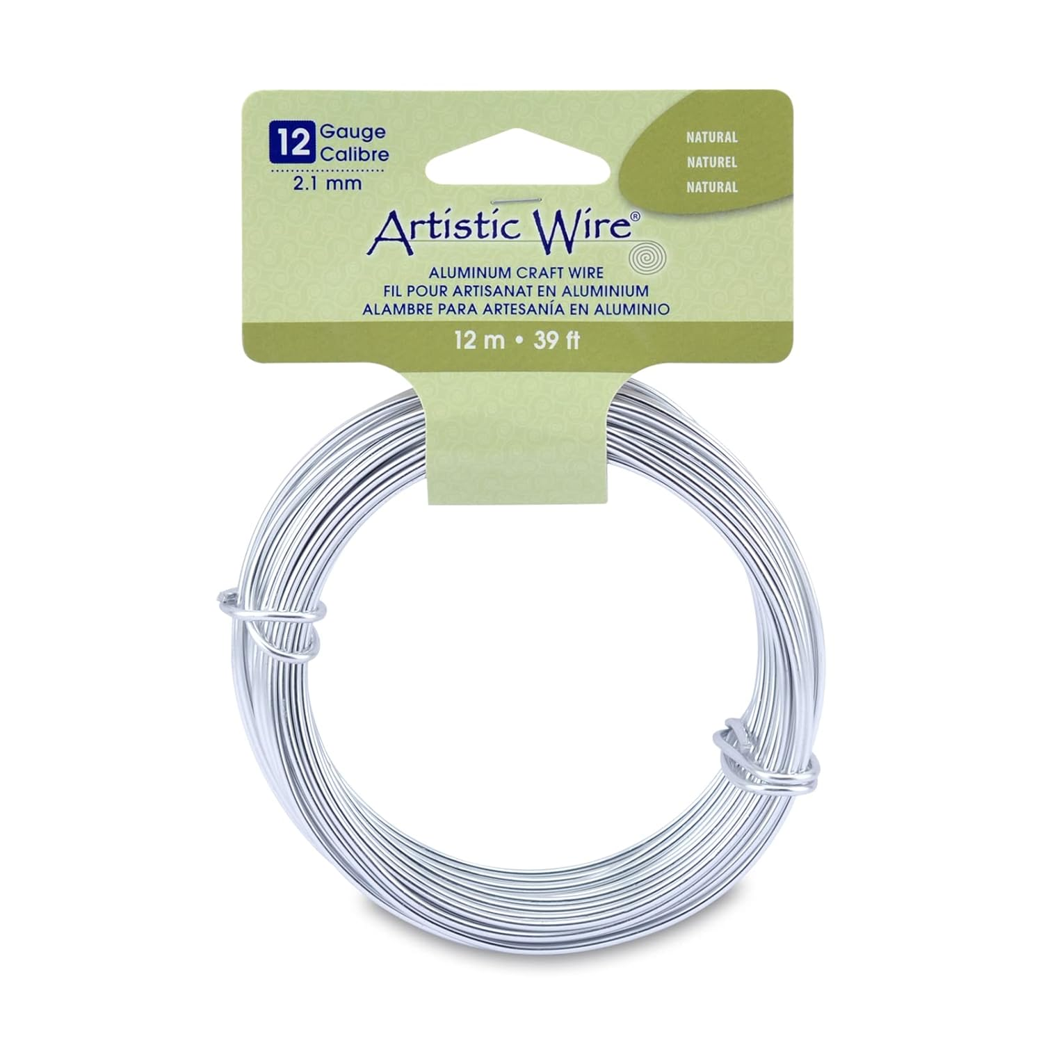 Aluminum Craft Wire 12Ga - Silver Tone