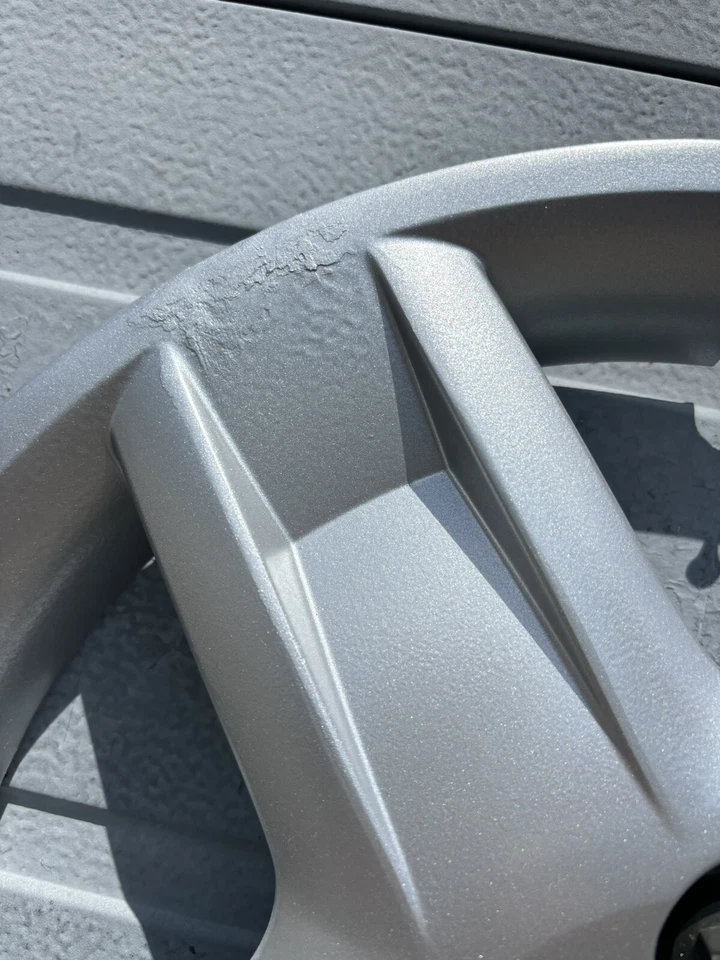 2005-2007 Saturn Ion 15” OEM Hubcap 4 Lug Bolt On Fits Steel Wheel Used  One Oem - Image 4 of 4