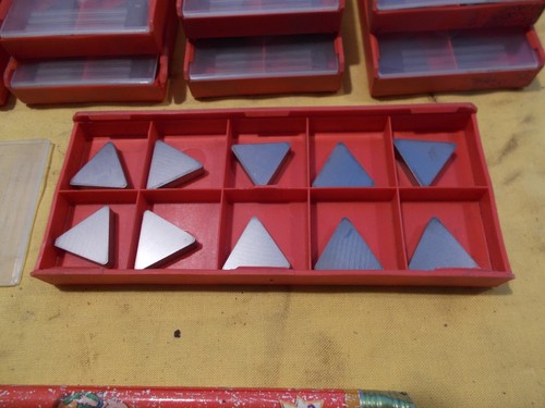 LOTE de 110 INSERTOS DE CARBURO TNU 433 molino de corte indexable herramienta fresadora cortadora - Imagen 2 de 3