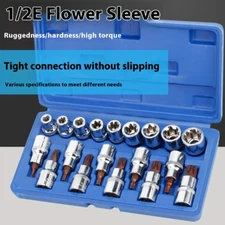 E Socket Set Star Spline Socket Internal Hexagonal Bit Spanner Auto Repair