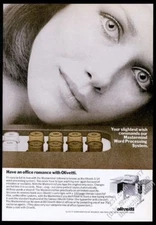 1974 Olivetti S-14 Mastermind word processor photo vintage print ad