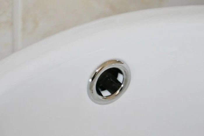 Bathroom Basin Ceramic Sink 2x Open Hole Overflow Cover Chromed Trim 3 Styles - Image 2 of 3