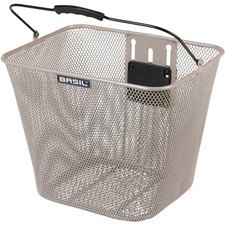 Basil Bilbao Urban Commuting Front Bicycle Basket KF | Metallic