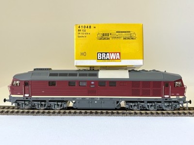 BRAWA HO 41048 Diesellok BR 132659-4 Lokomotive DR DDR Weinrot - topp in OVP