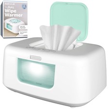 TinyBums Baby Wipe Warmer Dispenser with LED Changing Light On/Off Switch...
