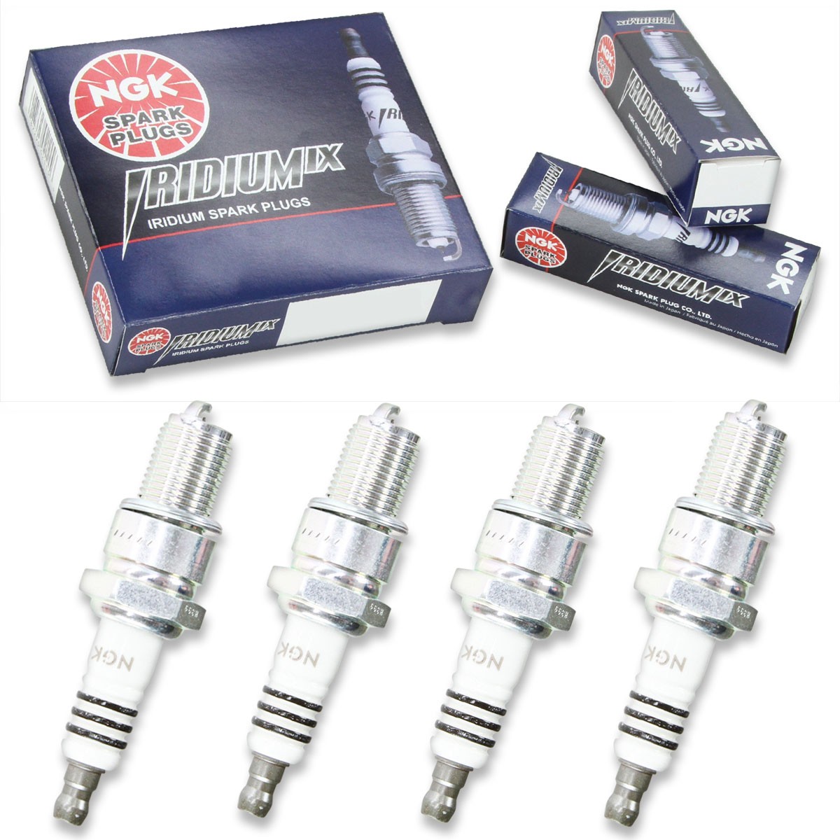4pcs 1984 Ski-Doo SS25 NGK Iridium IX Spark Plugs 463cc 28ci 25th gt