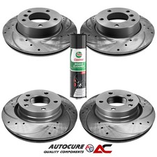 PER BMW SERIE 3 320I M SPORT E92 2.0 DISCHI FRENO FORATI ANTERIORI E POSTERIORI E SCANALATI