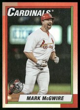 2025 Topps Update #U90-19 Mark McGwire 1990 Topps Baseball 35th Anniversary