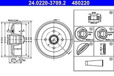 Tambour de frein Mazda 121