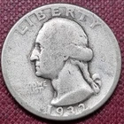 1932 D Washington Quarter 25c Denver Key Date Circulated #96122