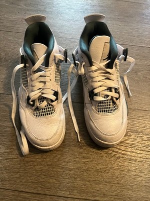 Nike Air Jordan 4 Retro boys 5.5Y Oxidized green only worn a handful of times