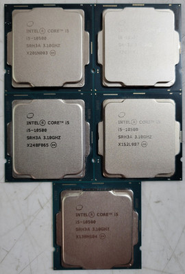 LOT OF 5 Intel Core i5-10500 3.10Ghz 10TH GEN LGA 1200 6Core SRH3A CPU Processor
